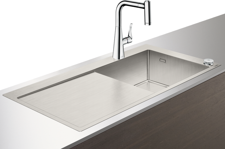 C71-F450-02 Sink combi 450 Select with drainboard left