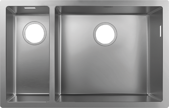 hansgrohe Sinks: S71, S719-U655 Under-mount sink 180/450 hansgrohe Sinks: S71, S719-U655 Under-mount sink 180/450