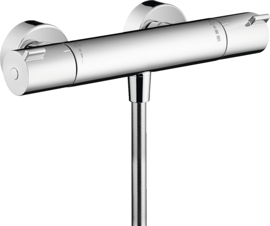 Mitigeur Douche Thermostatique Mural – Chromé – Laiton – Neuf Avec Bec