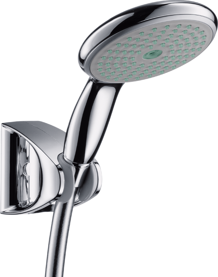 Brausehalterset 100 Air 1jet Porter'D mit Brauseschlauch 125 cm