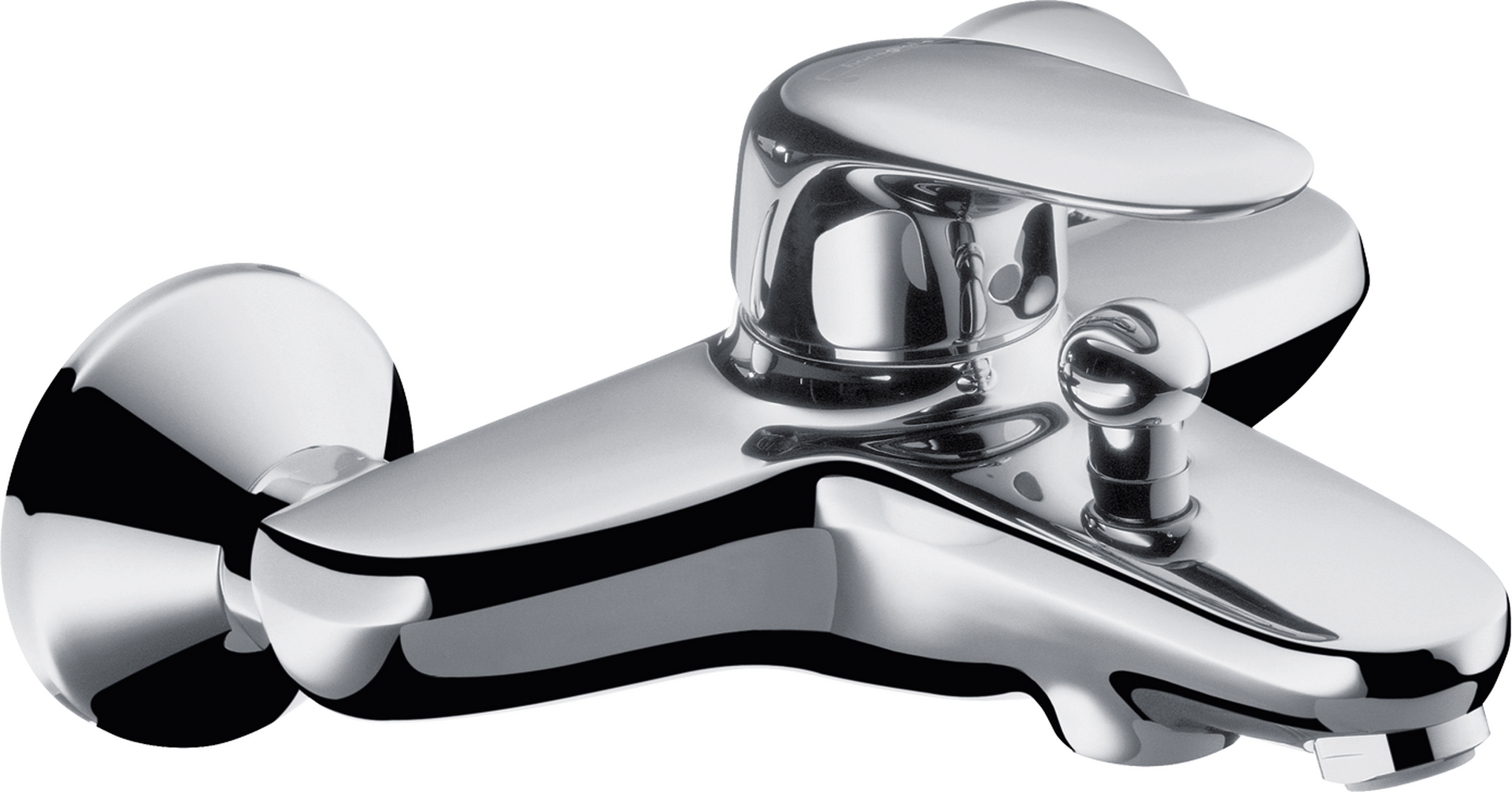 Single lever bath mixer for exposed installation