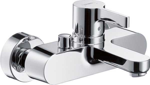 Single lever bath mixer for exposed installation