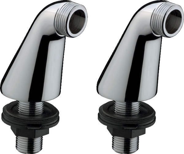 Pillar unions for fitting onto bath rim 180 mm centre x 70 mm height