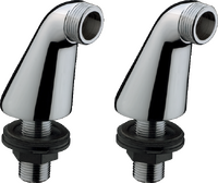 Pillar unions for fitting onto bath rim 180 mm centre x 70 mm height