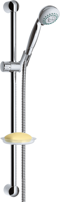Croma 2jet hand shower/ Unica'S wall bar 0.65 m set