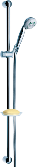 Croma 2jet hand shower/ Unica'S wall bar 0.90 m set