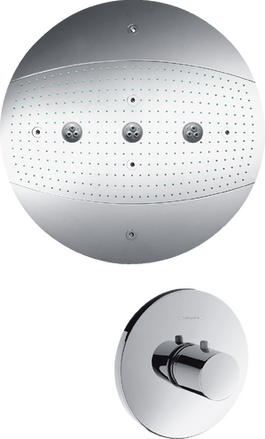 Overhead shower 600 3jet without lighting set