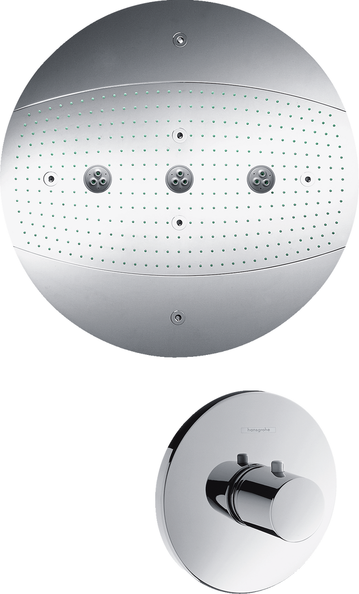 Overhead shower 600 3jet without lighting set