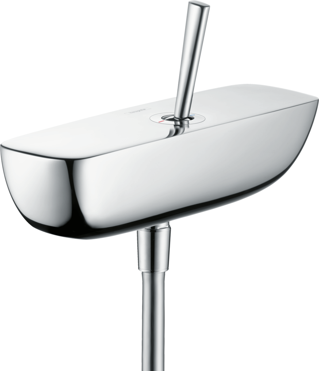 Single lever shower mixer for exposed installation