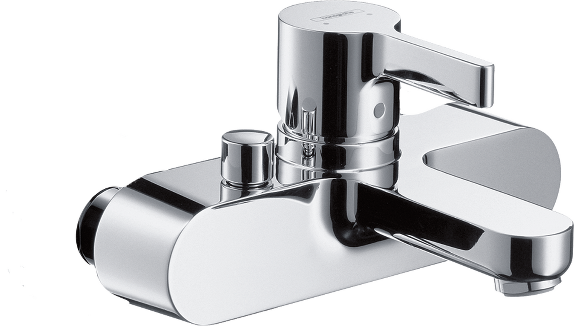 Single lever bath mixer for exposed installation
