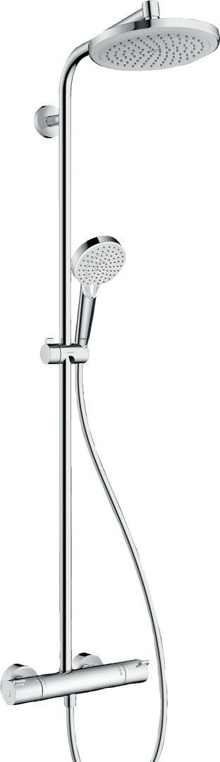 Showerpipe 220 1jet with thermostat Aubade