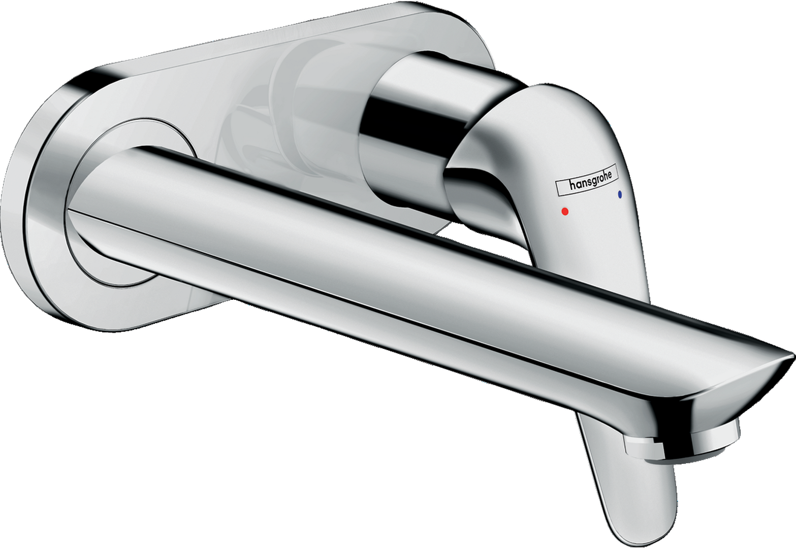 Single lever basin mixer for concealed installation wall-mounted with spout 19
