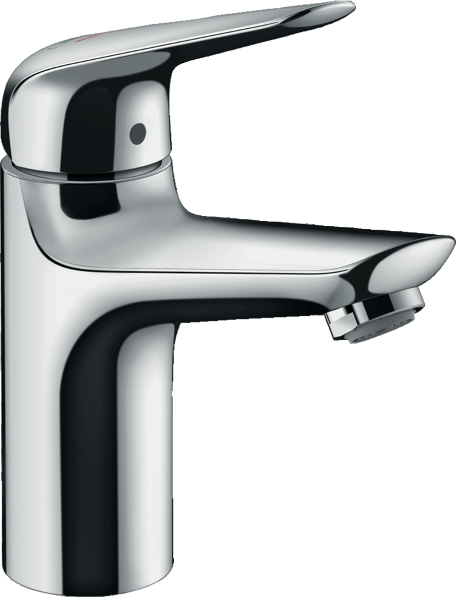 Single lever basin mixer 100 CoolStart with push-open waste set