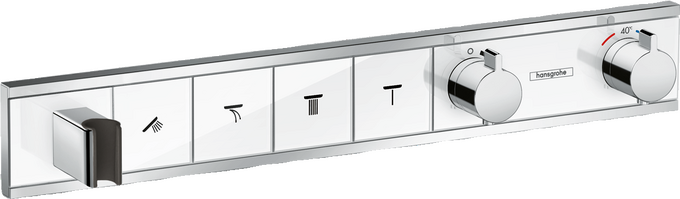 Thermostat Unterputz für 4 Verbraucher mit integriertem Brausehalter Thermostat Unterputz für 4 Verbraucher mit integriertem Brausehalter