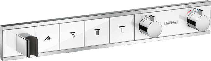 Thermostat Unterputz für 4 Verbraucher mit integriertem Brausehalter