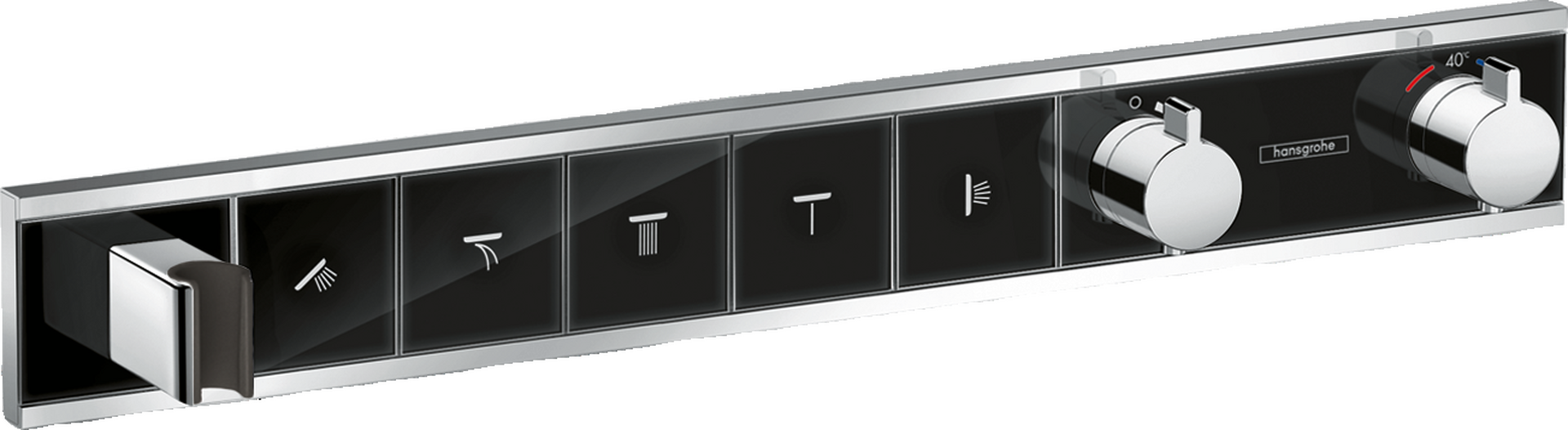 Thermostat Unterputz für 5 Verbraucher mit integriertem Brausehalter