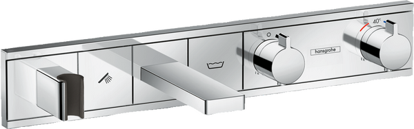 Thermostat for concealed installation for 2 functions bath tub