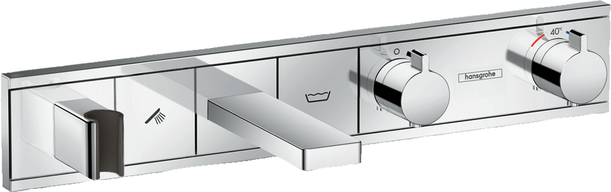 Thermostat for concealed installation for 2 functions bath tub