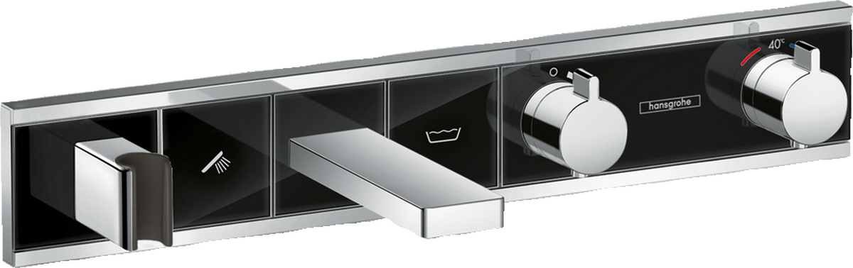 Thermostat for concealed installation for 2 functions bath tub