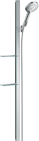 Shower set 120 3jet EcoSmart 9 l/min with shower bar 150 cm and soap dishes