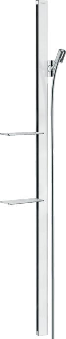Brausestange E 150 cm mit Isiflex Brauseschlauch 160 cm und Ablagen