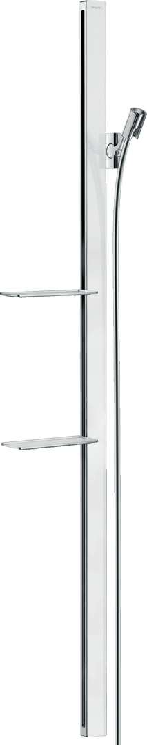 Brausestange E 150 cm mit Isiflex Brauseschlauch 160 cm und Ablagen