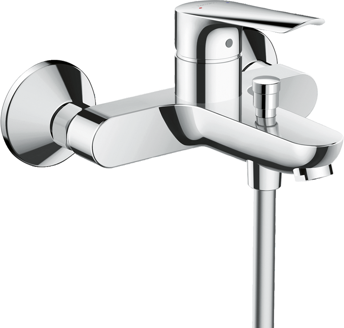 Single lever bath mixer for exposed installation 2 ticks