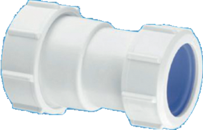 McAlpine Z28L-ISO multi-fit straight connector (DIN) 2"