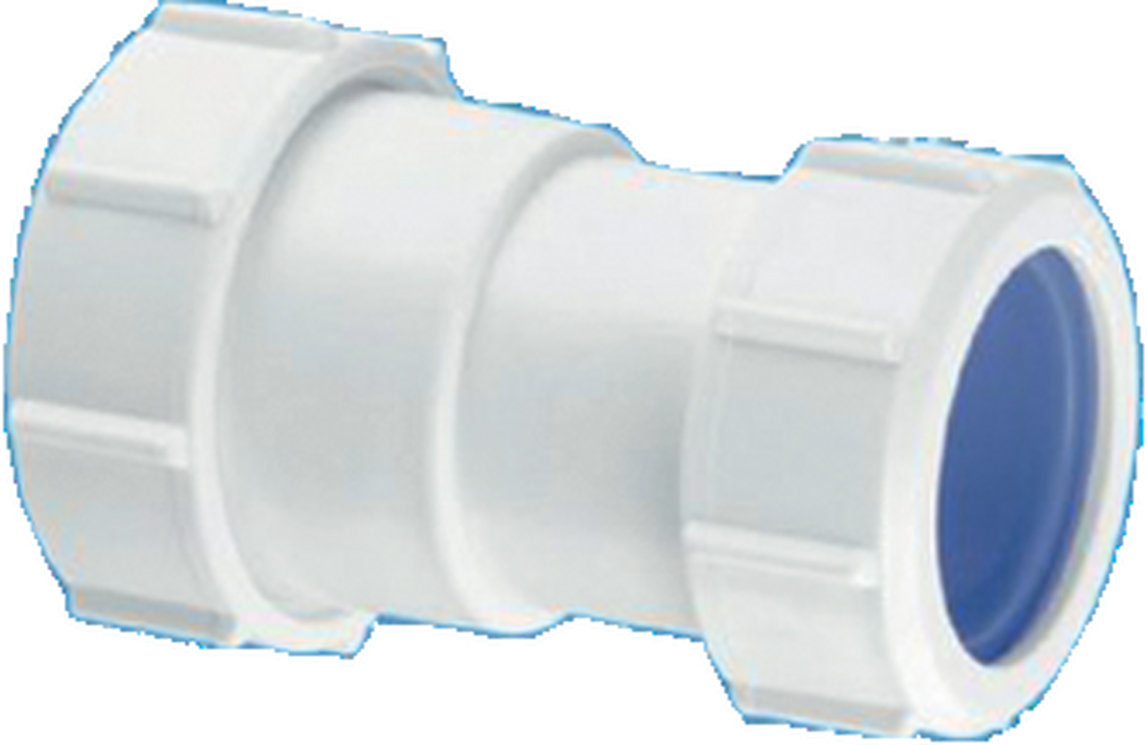 McAlpine S28L-ISO Multifit Straight Connector 1¼" x 32 mm to connect UK waste pipe to European dimensions