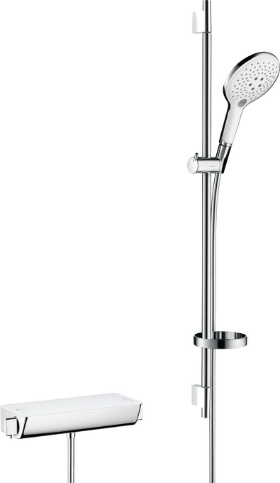 Falsíkon kívüli zuhanyrendszer 150 3jet Ecostat Select termosztáttal és 90 cm-es zuhanyrúddal