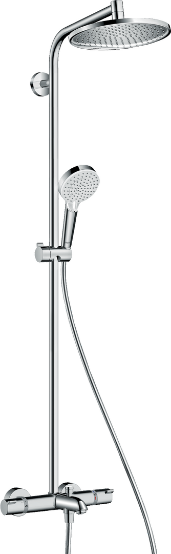 Showerpipe 240 1jet with bath thermostat