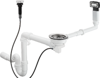 D14-11 Automatic waste and overflow set for single bowl