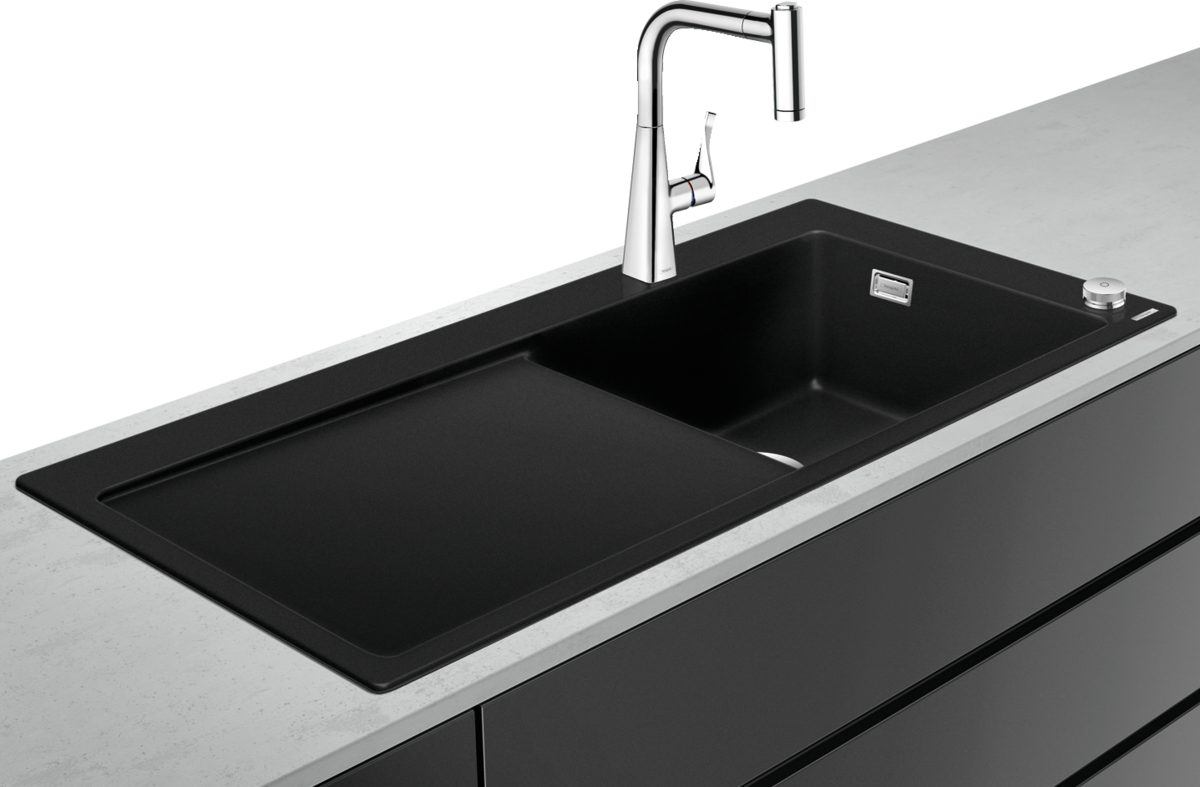 C51-F450-03 Sink combi 450 Select with drainboard left