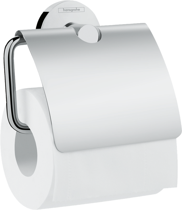Toilet paper holder with cover