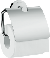 Toilet roll holder with cover