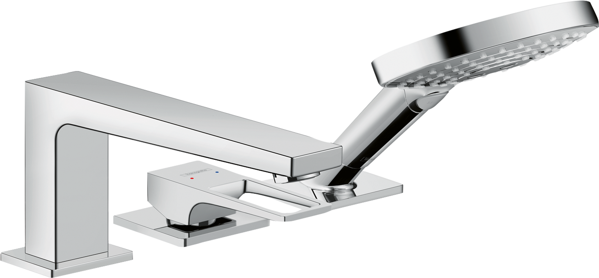 3-hole rim mounted single lever bath mixer with loop handle for Secuflex