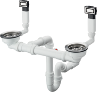 D18-10 手动下水溢水装置 适用于305/435不锈钢水槽