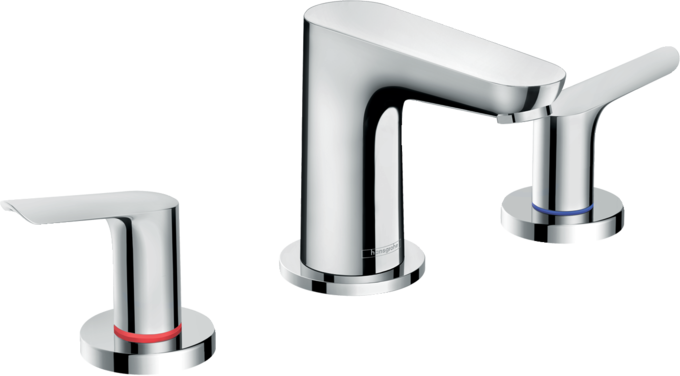 3-hole basin mixer 100 with pop-up waste set