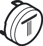 Symbol showerhead Rain small