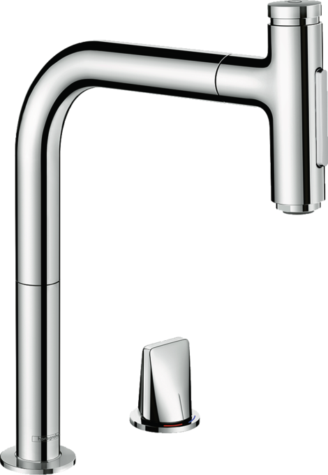 2-hole single lever kitchen mixer 200 with pull-out spray and sBox