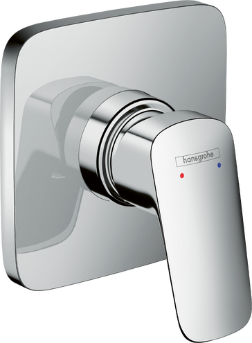 Single lever shower mixer for concealed installation