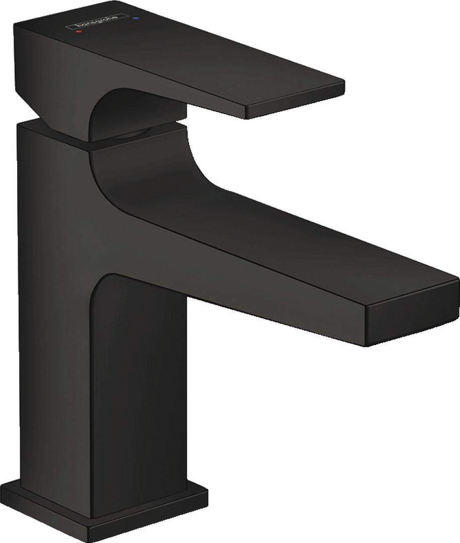 ééngreeps fonteinmengkraan 100 met rechte greep en PushOpen afvoerplug