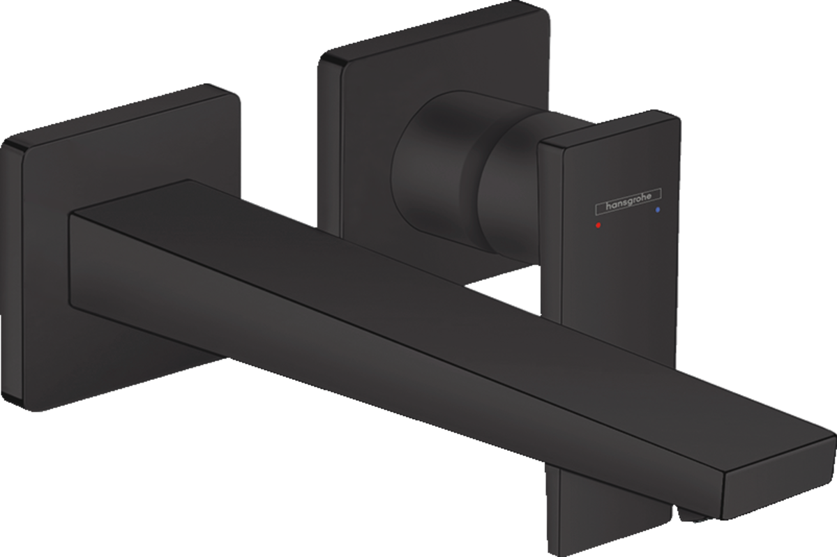 Single lever basin mixer for concealed installation wall-mounted with lever handle and spout 22