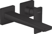 Mezclador monomando de lavabo empotrado con manecilla plana caño 22,5 cm