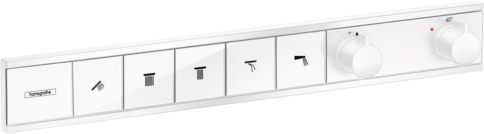 Thermostat for concealed installation for 5 functions