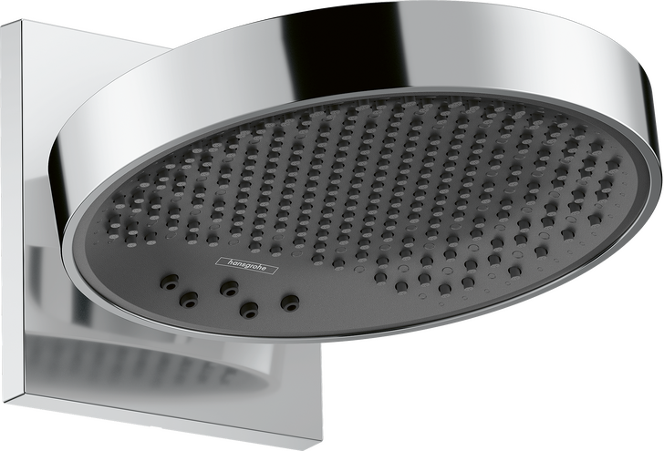 Overhead shower 250 3jet with wall connector