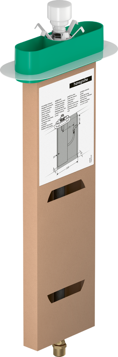 Set Esterno Hansgrohe SBox Square Cromo 28010000 - Flessibile Doccia Con Rosetta Angolare - Foto 12
