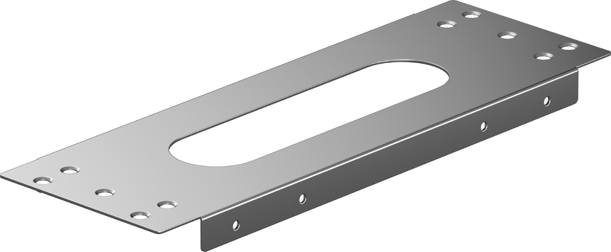 Installation plate for tile mounted installation