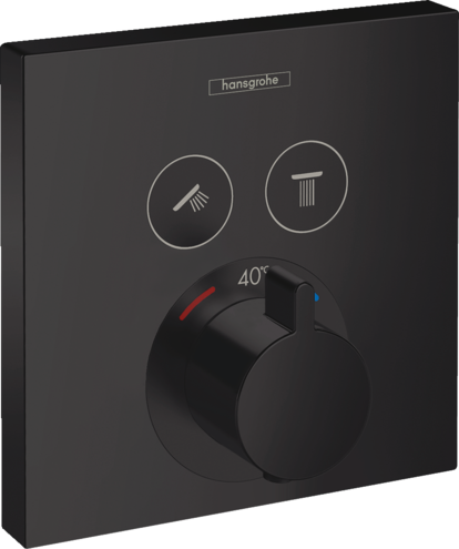 Thermostat for concealed installation for 2 functions