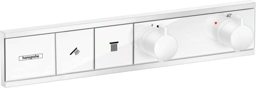Thermostat for concealed installation for 2 functions